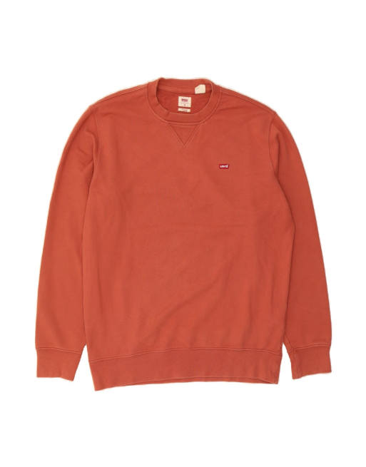 Vintage Levi's Standard Fit Sweatshirt Jumper Medium In Brown