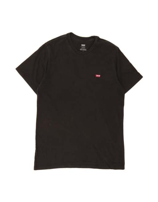 Vintage Levi's Standard T-shirt Top Medium In Black