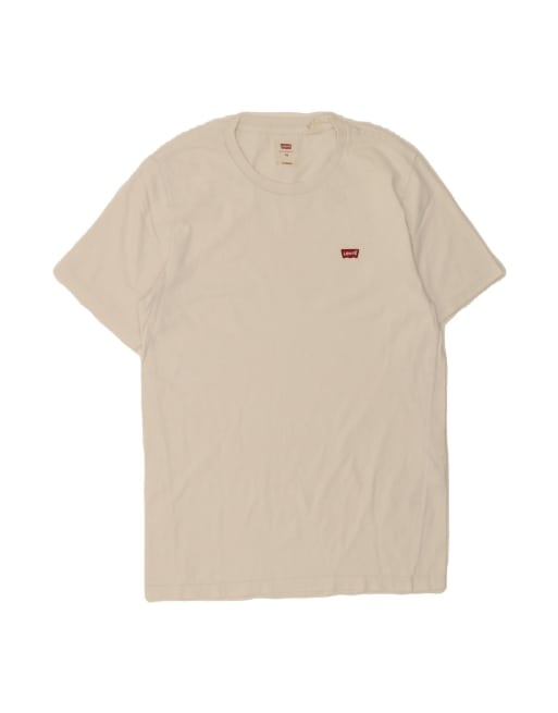 Vintage Levi's Standard T-shirt Top XS In White