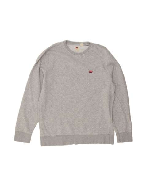 Vintage Levi's Sweatshirt Jumper Large In Grey Flecked - view 1