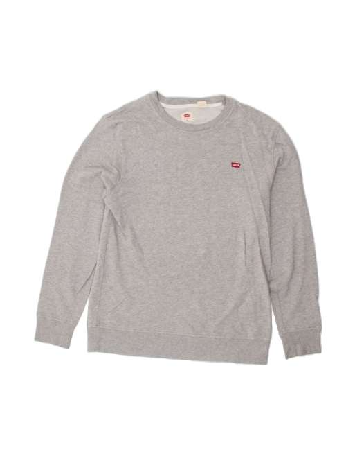 Vintage Levi's Sweatshirt Jumper Medium In Grey