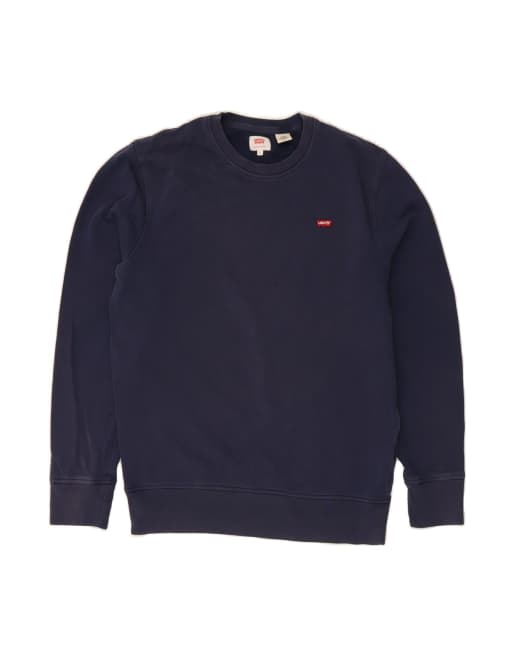 Vintage Levi's Sweatshirt Jumper Small In Blue