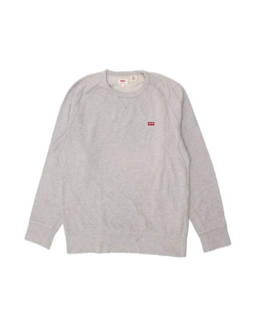 Vintage Levi's Sweatshirt Jumper Small In Grey