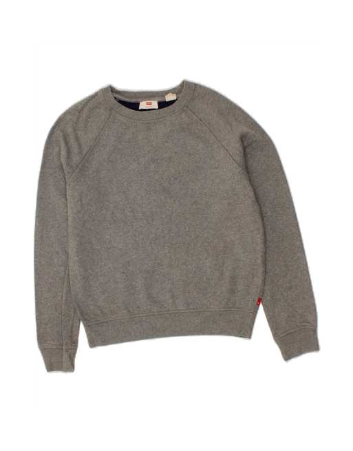 Vintage Levi's Sweatshirt Jumper UK 6 XS In Grey