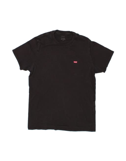 Vintage Levi's T-shirt Top Medium In Black
