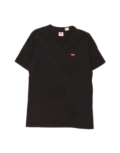 Vintage Levi's T-shirt Top Small In Black - view 1