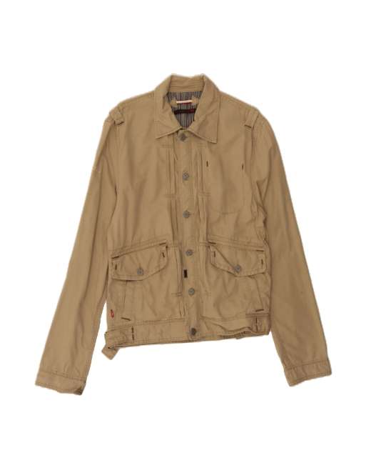 Vintage Levi's Utility Jacket UK 40 Large In Beige