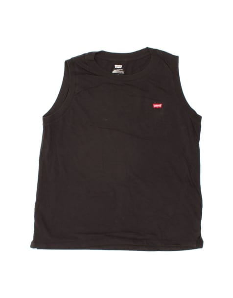 Vintage Levi's Vest Top UK 14 Medium In Black - view 1
