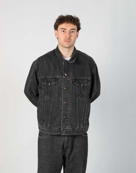 Vintage Levi's xl denim jacket in charcoal grey - view 1