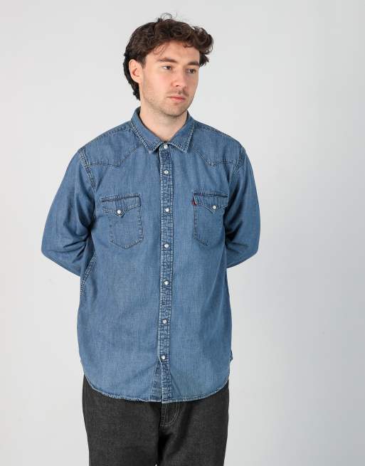 Vintage Levi's xl long sleeve shirt in blue