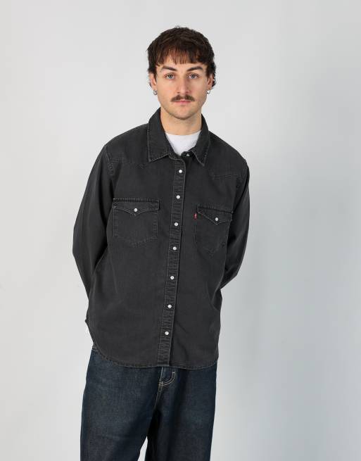 Vintage Levi's xl long sleeve shirt in charcoal grey
