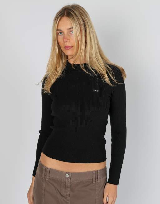 Vintage Levi's XS knitted top in black