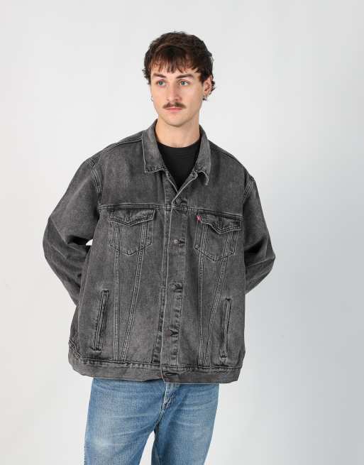 Vintage Levi's xxl denim jacket in charcoal grey