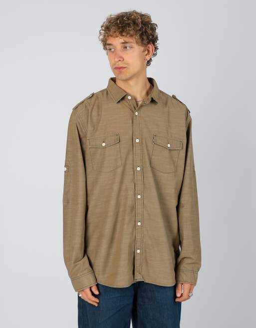 Vintage Levi's xxl long sleeve shirt in brown