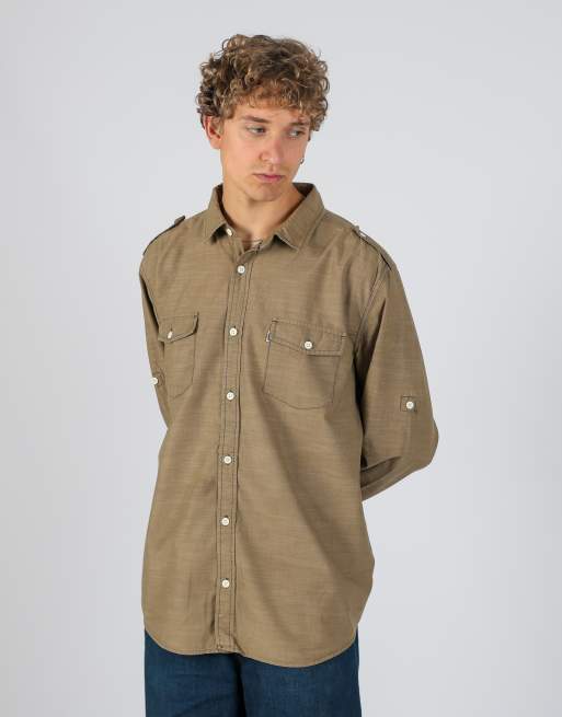 Vintage Levi's xxl long sleeve shirt in brown, 2 of 4