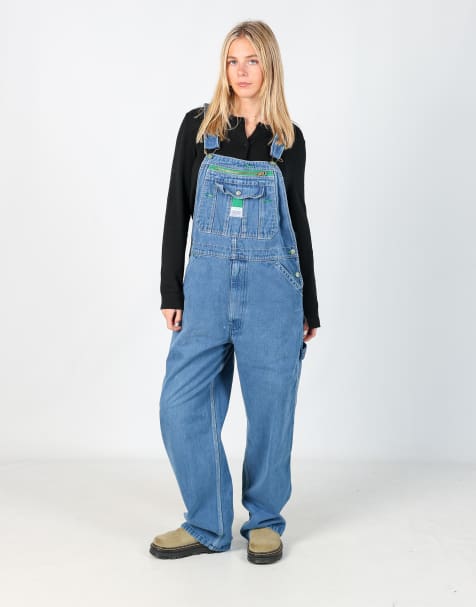 Vintage Liberty 36x32 denim dungarees in blue - view 1