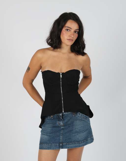 Vintage Lili Pink S cami in black, 3 of 4