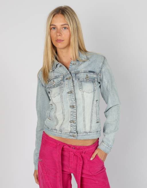 Vintage Listwoman S denim jacket in light blue