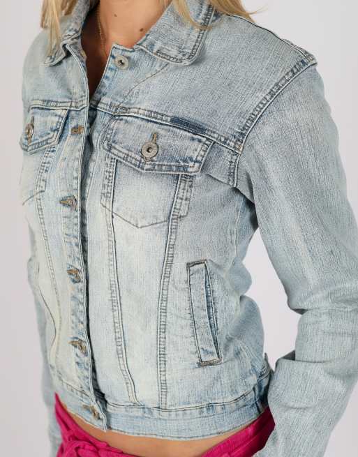 Vintage Listwoman S denim jacket in light blue, 4 of 4