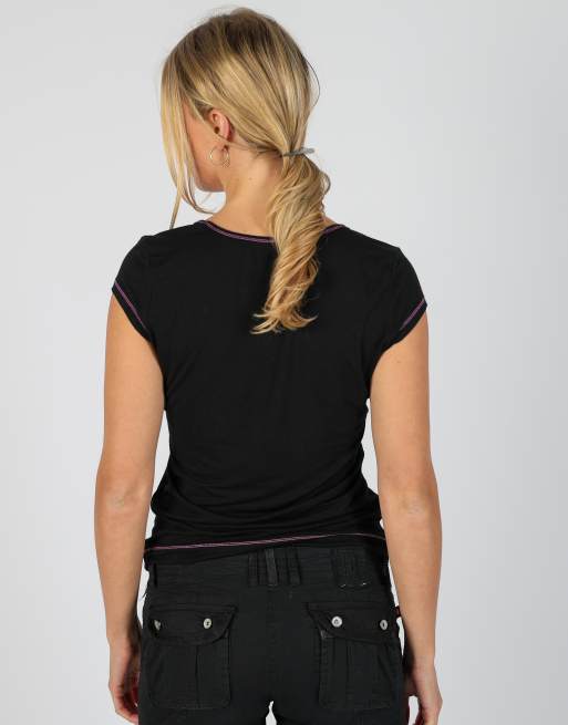 Vintage Liu Jo S baby tee in black, 2 of 4
