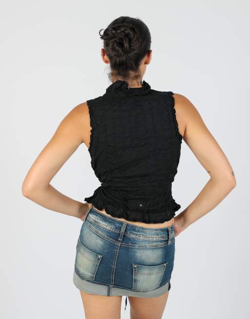 Vintage Liu Jo S blouse in black, 2 of 4