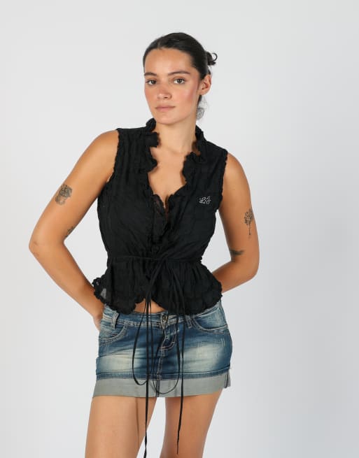 Vintage Liu Jo S blouse in black, 3 of 4