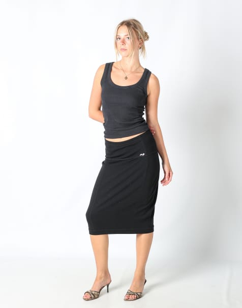 Vintage Liu Jo S formal skirt in black - view 1