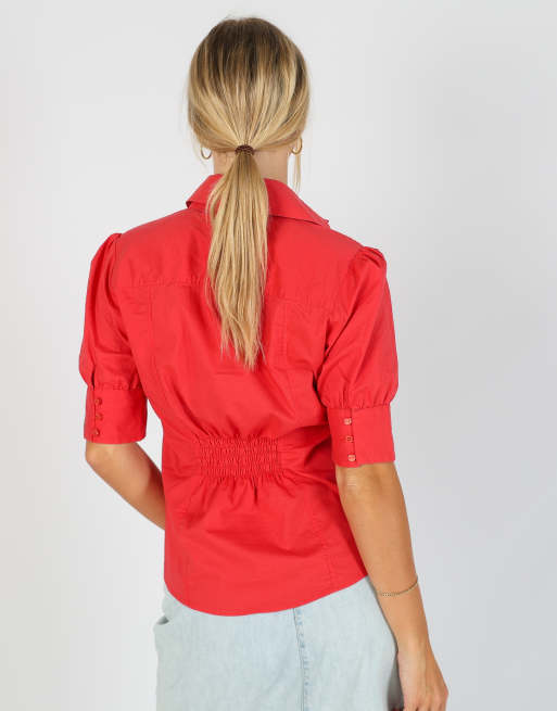 Vintage Liu Jo S shirt in red, 2 of 4