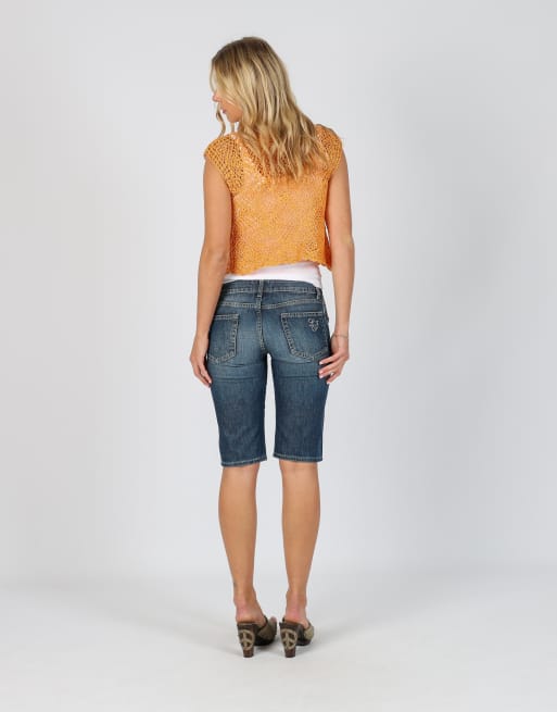 Vintage Liu Jo XS 3/4 jeans in blue, 3 of 4
