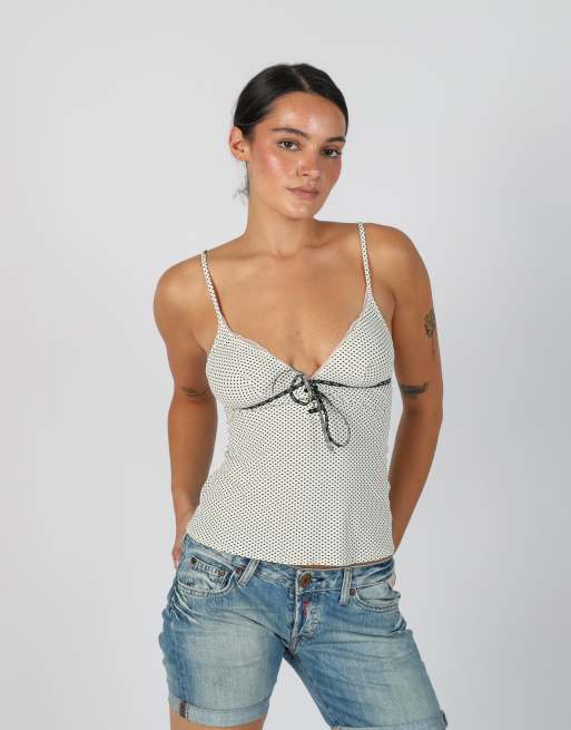 Vintage Liu Jo XS cami in cream, 3 of 4