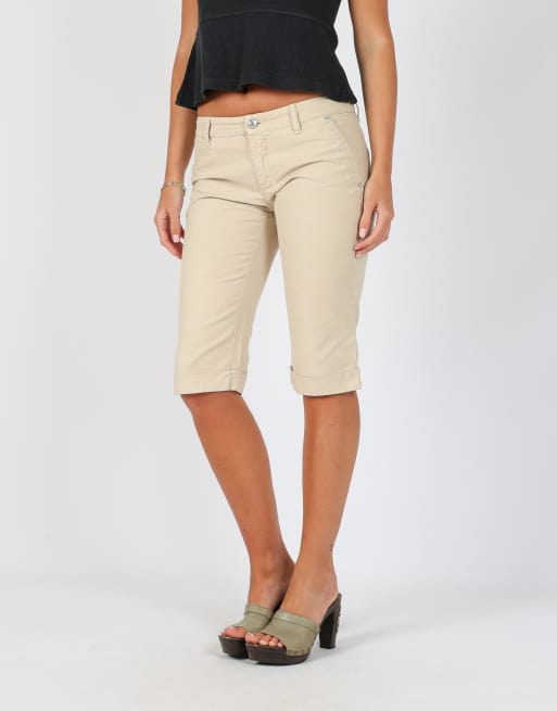 Vintage Liu Jo XS capri trouser in beige, 2 of 4
