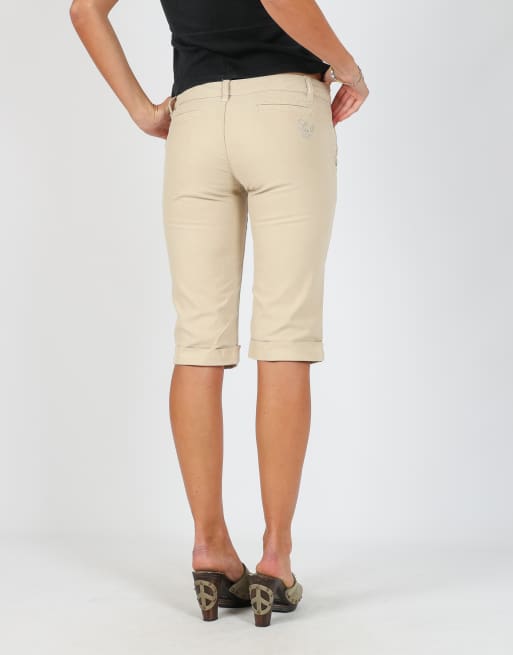 Vintage Liu Jo XS capri trouser in beige, 4 of 4