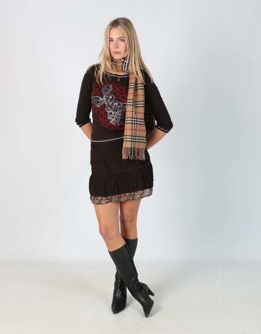 Vintage Liu Jo XS cord skirt in brown