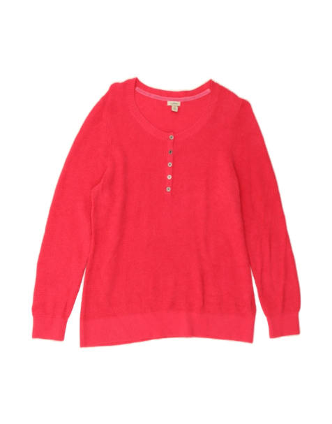 Vintage L.l.bean Boat Neck Jumper UK 16 Large In Pink - view 1