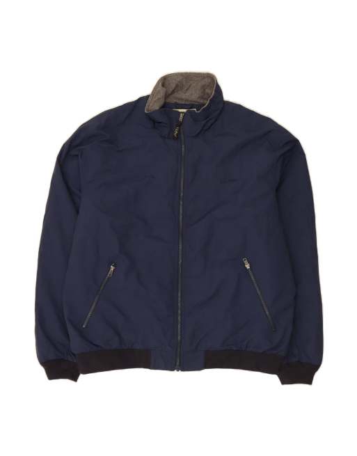 Vintage L.l.bean Bomber Jacket UK 44 2XL In Blue