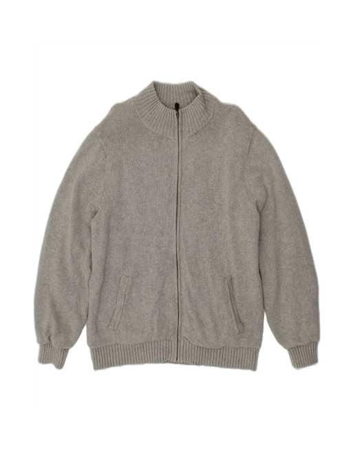 Vintage L.l.bean Cardigan Sweater Large In Grey
