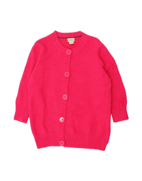 Vintage L.l.bean Cardigan Sweater UK 16 Large In Pink - view 1