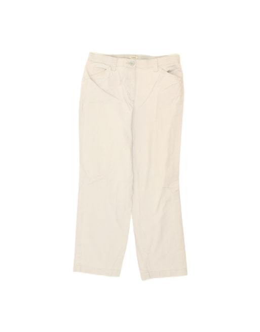 Vintage L.l.bean Classic Fit Casual Trousers US 12 Large W30 L28 In Grey
