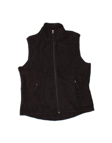 Vintage L.l.bean Fleece Gilet UK 14 Medium In Black - view 1