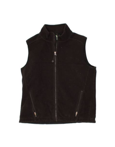 Vintage L.l.bean Fleece Gilet UK 14 Medium In Black - view 1