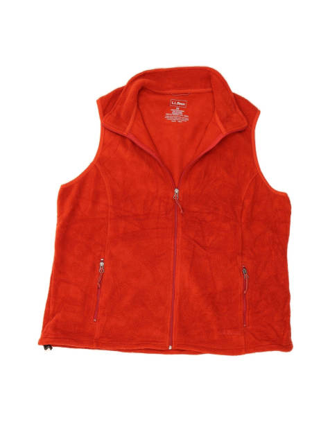 Vintage L.l.bean Fleece Gilet UK 20 2XL In Orange - view 1