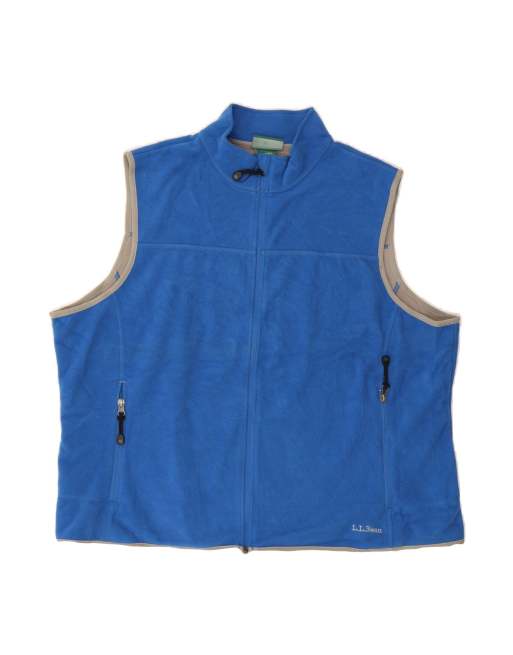 Vintage L.l.bean Fleece Gilet UK 22 3XL In Blue