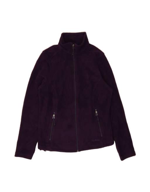 Vintage L.l.bean Fleece Jacket UK 10 Small In Purple