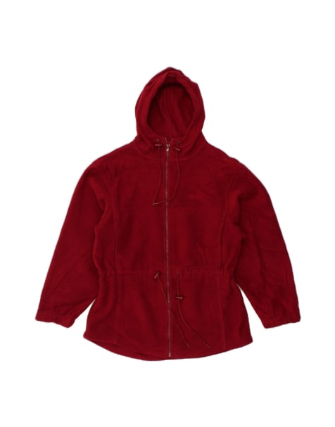 Vintage L.l.bean Fleece Jacket UK 12 Medium In Red - view 1