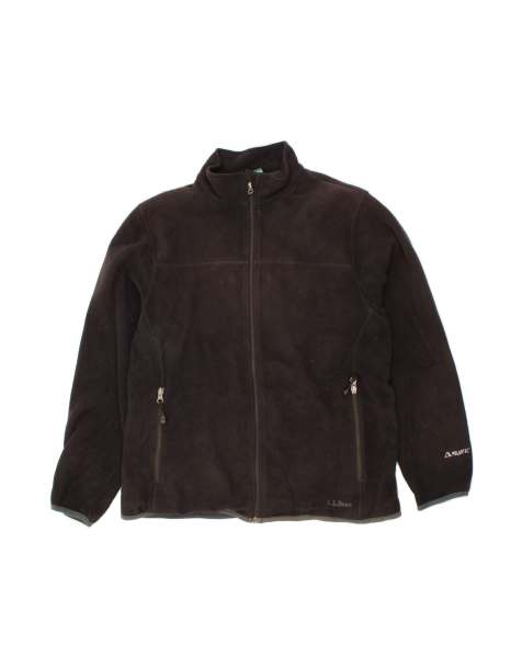 Vintage L.l.bean Fleece Jacket UK 16 Large In Black - view 1