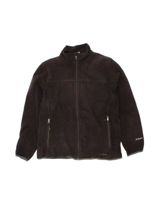 Vintage L.l.bean Fleece Jacket UK 16 Large In Black