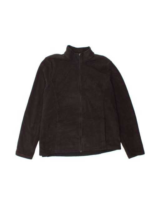 Vintage L.l.bean Fleece Jacket UK 16 Large In Black