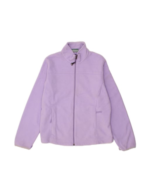 Vintage L.l.bean Fleece Jacket UK 16 Large In Purple