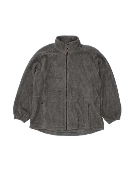 Vintage L.l.bean Fleece Jacket UK 18 XL In Grey