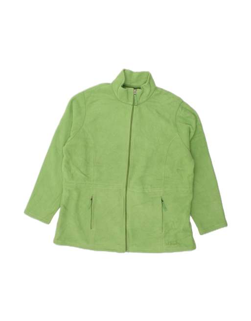 Vintage L.l.bean Fleece Jacket UK 22 3XL In Green